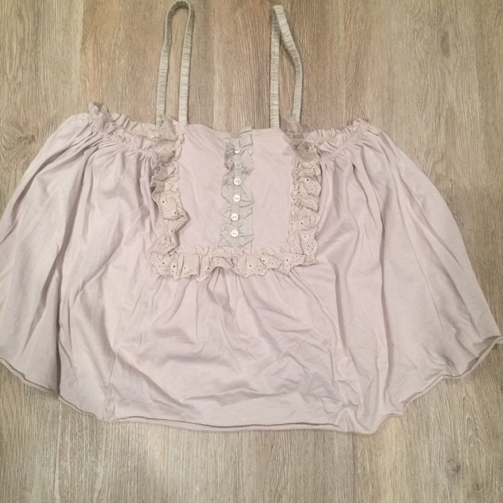 HM Conscious flowy tube tank top ruffles